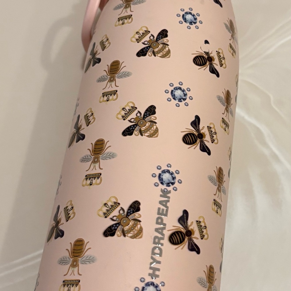 Pink Queen Bee Water Bottle - Insulated